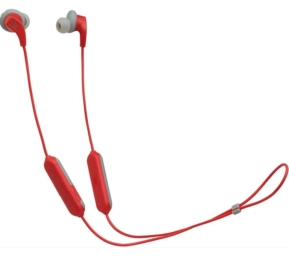 JBL Endurance Run BT Wireless Bluetooth Sports Earphones - Red, Red