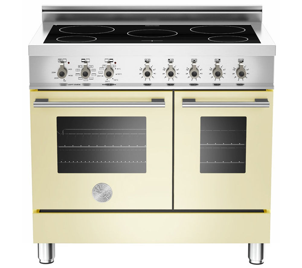 BERTAZZONI Professional 90 W90INDMFECR Electric Induction Range Cooker - Cream, Cream