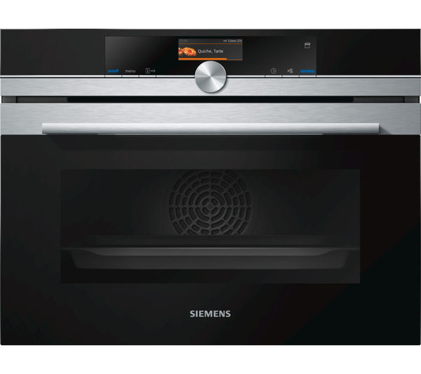 SIEMENS CS656GBS1B Compact Electric Steam Oven - Stainless Steel, Stainless Steel