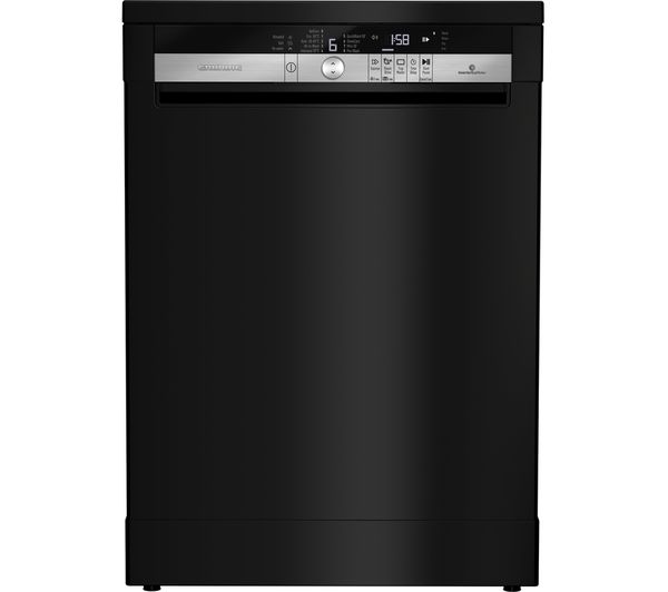 GRUNDIG GNF41821B Full-size Dishwasher - Black, Black