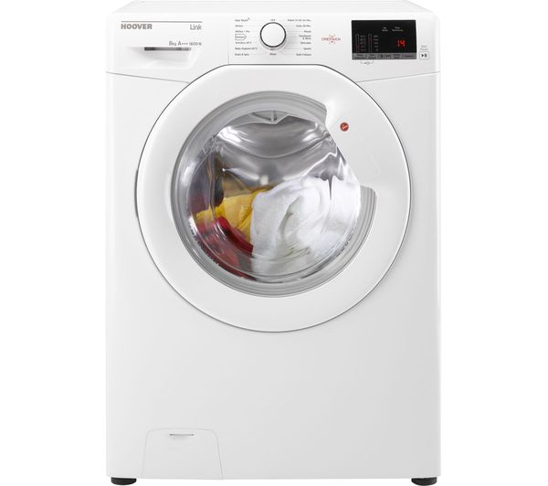 Hoover HL 1682D3 NFC 8 kg 1600 Spin Washing Machine - White, White