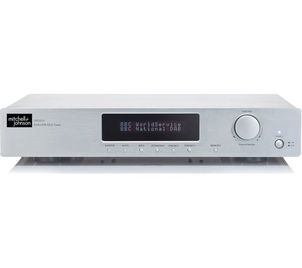 M&J DR-201V Stereo DAB/FM Tuner - Silver, Silver