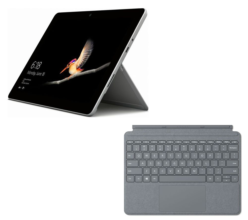 MICROSOFT 10" Surface Go with Platinum Typecover - 64 GB, Gold