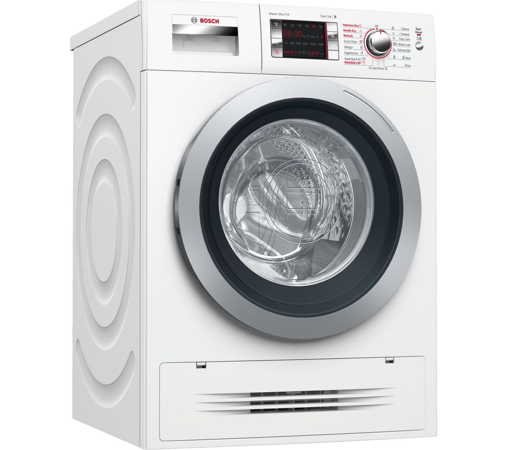 BOSCH Serie 6 WVH28424GB 7 kg Washer Dryer - White, White