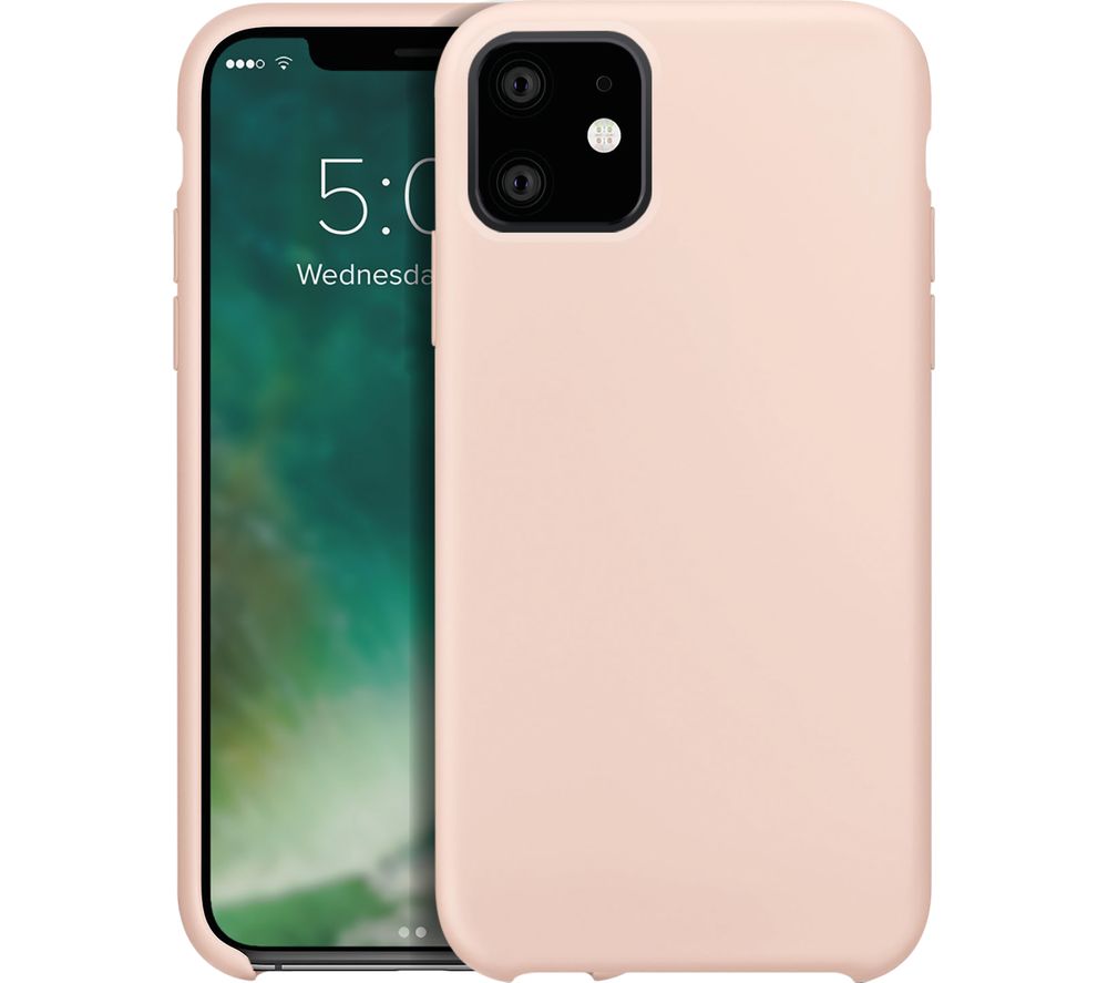 XQISIT iPhone 11 Silicone Case - Pink, Pink