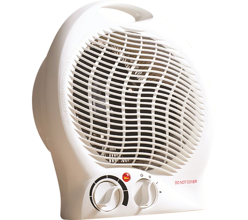 DAEWOO HEA1338 Portable Hot & Cool Fan Heater - White, White