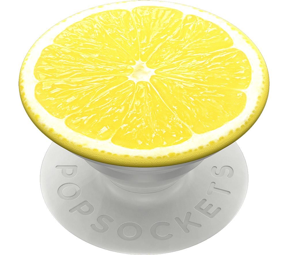 POPSOCKETS Swappable 800967 PopGrip - Yellow & White, Yellow