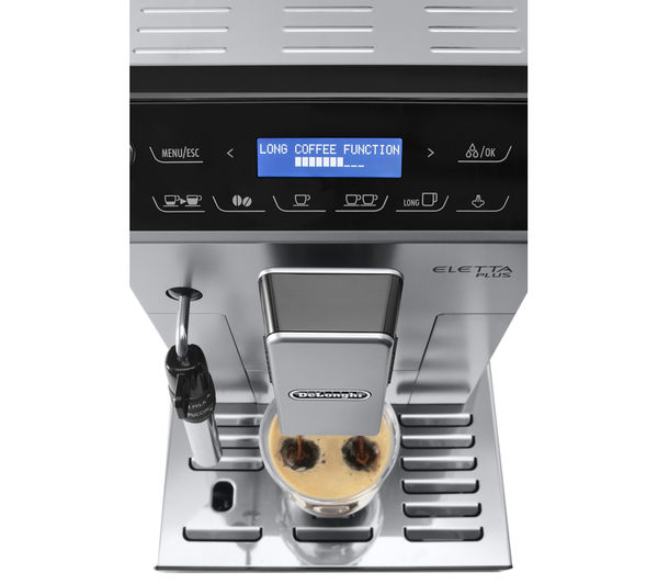 DELONGHI Eletta Plus ECAM44.620S Bean to Cup Coffee Machine - Silver & Black, Silver