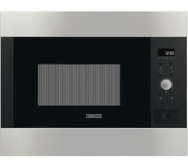 ZANUSSI ZBG26642XA Built-In Microwave with Grill - Brushed Steel, Brushed Steel