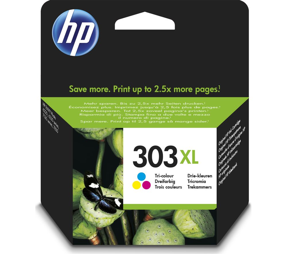 HP 303XL Original Tri-Colour Ink Cartridge, Tri-colour