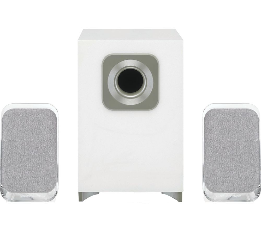 SSP21BT19 2.1 Wireless PC Speakers - White, White