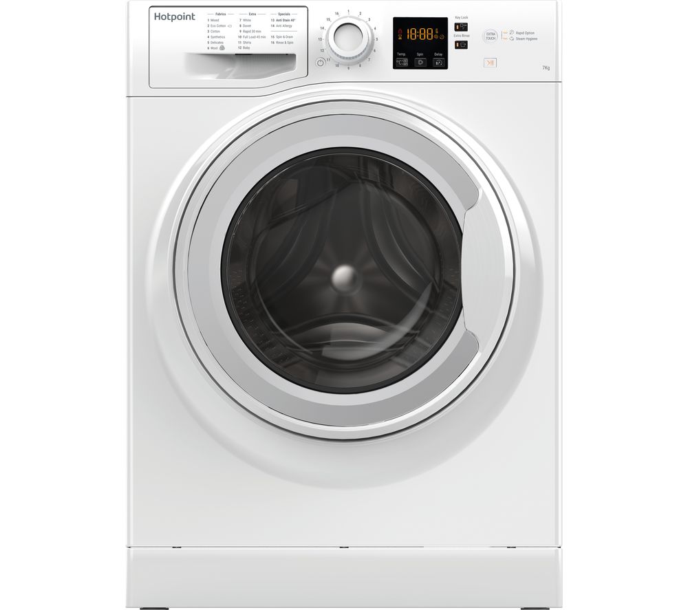Hotpoint NSWR 743U WK UK 7 kg 1400 Spin Washing Machine - White, White