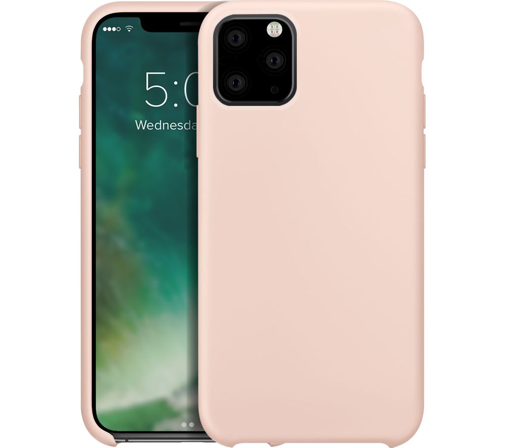 XQISIT iPhone 11 Pro Silicone Case - Pink, Pink