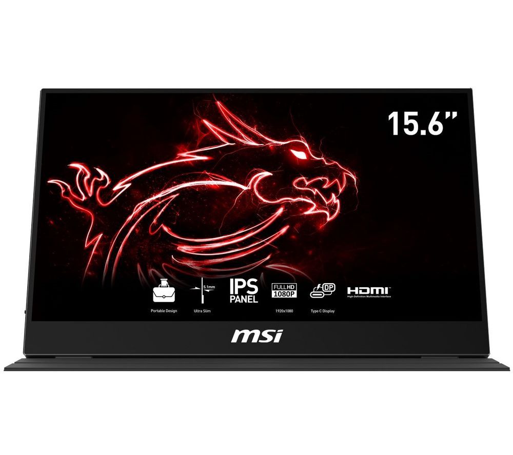MSI Optix MAG161V Full HD 15.6 IPS LCD Portable Gaming Monitor - Grey, Grey