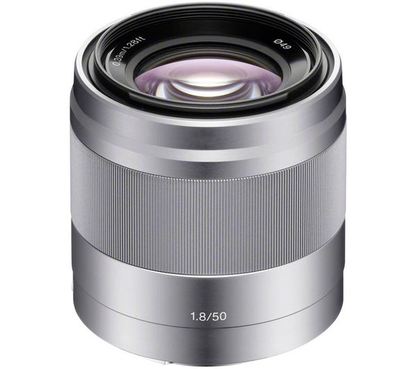 SONY E 50 mm f/1.8 OSS Standard Prime Lens, Silver