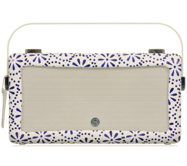VQ by Emma Bridgewater VQ Hepburn Mk II Portable DAB+/FM Bluetooth Clock Radio, Blue