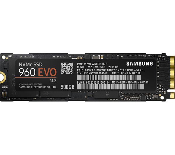 SAMSUNG 960 Evo 2.5" Internal SSD - 500 GB