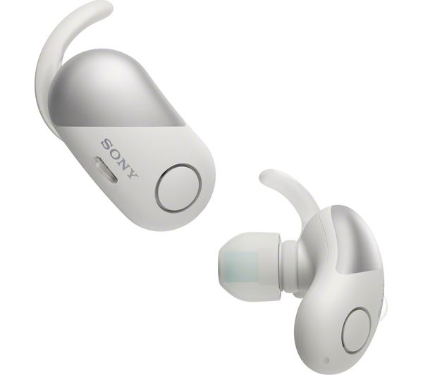 SONY WF-SP700N Wireless Bluetooth Noise-Cancelling Headphones - White, White