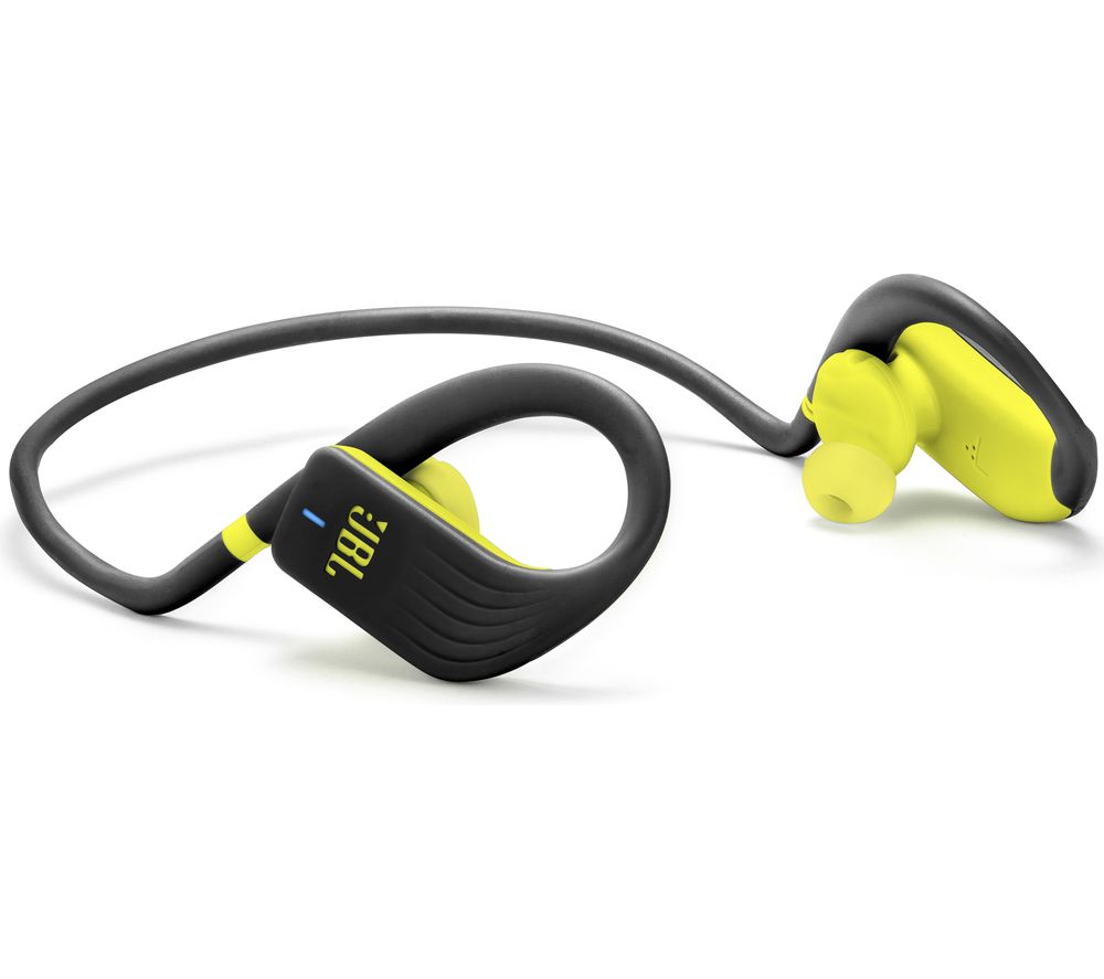 JBL Endurance Jump Wireless Bluetooth Headphones - Black & Lime, Black