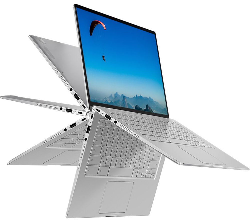 ASUS Flip C434 14 2 in 1 Chromebook - Intel®Core i5, 128 GB eMMc, Silver, Silver