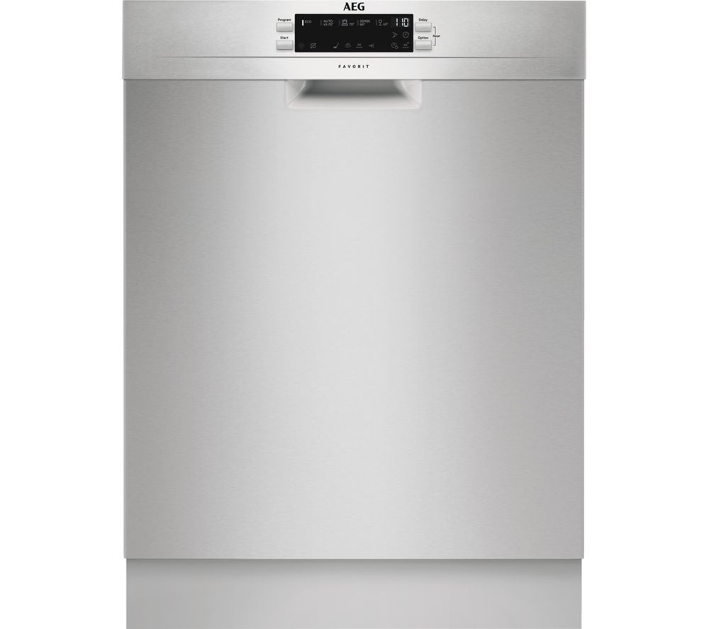 AEG FFB53940ZM Full-size Dishwasher - Stainless Steel, Stainless Steel
