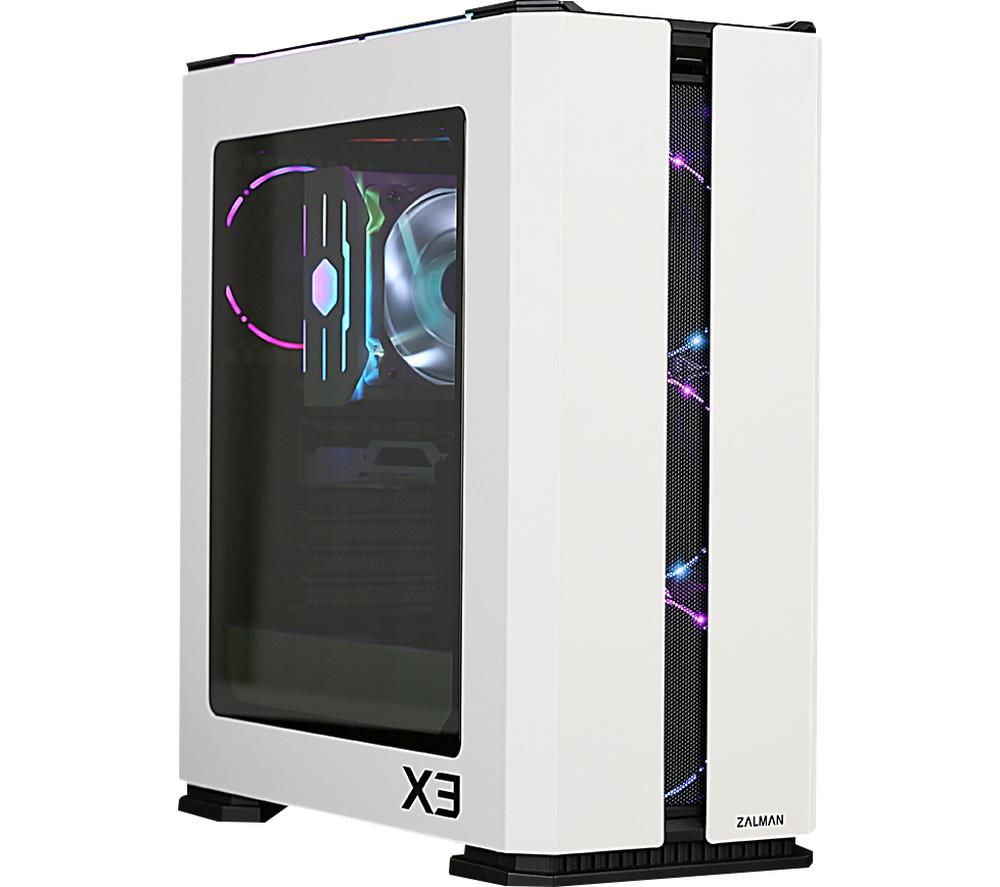 ZALMAN X3 ATX Mid-Tower PC Case - White, White