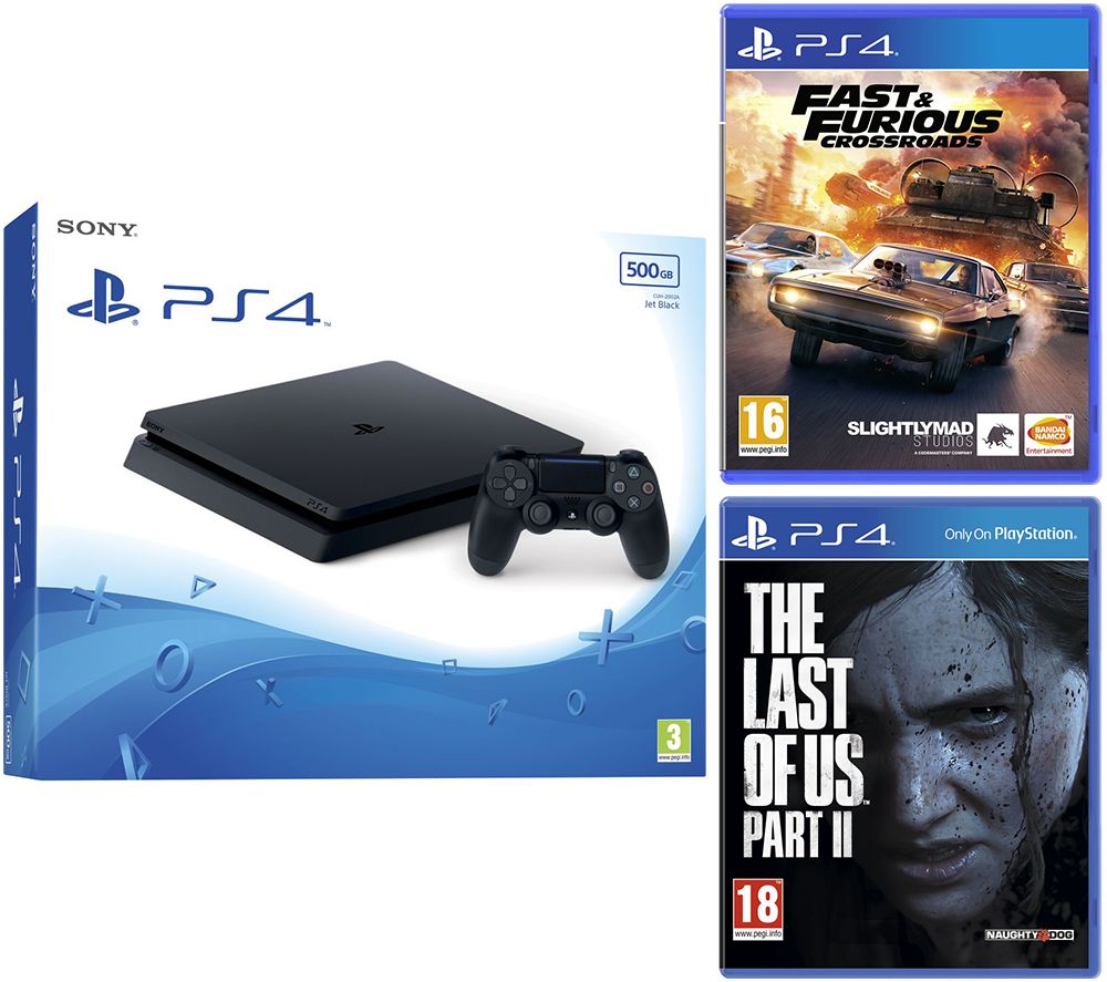SONY PlayStation 4, Fast and Furious: Crossroads & The Last of Us Part II Bundle - 500 GB