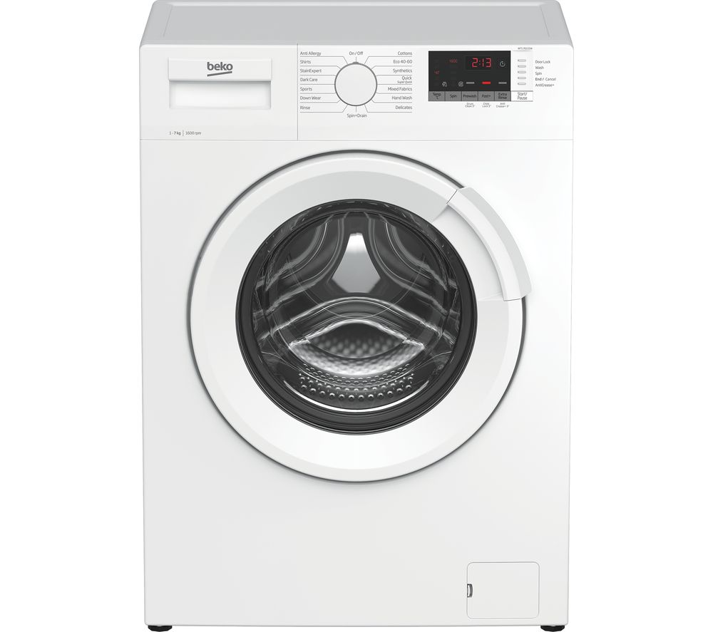 BEKO WTL76151W 7 kg 1600 Spin Washing Machine - White, White