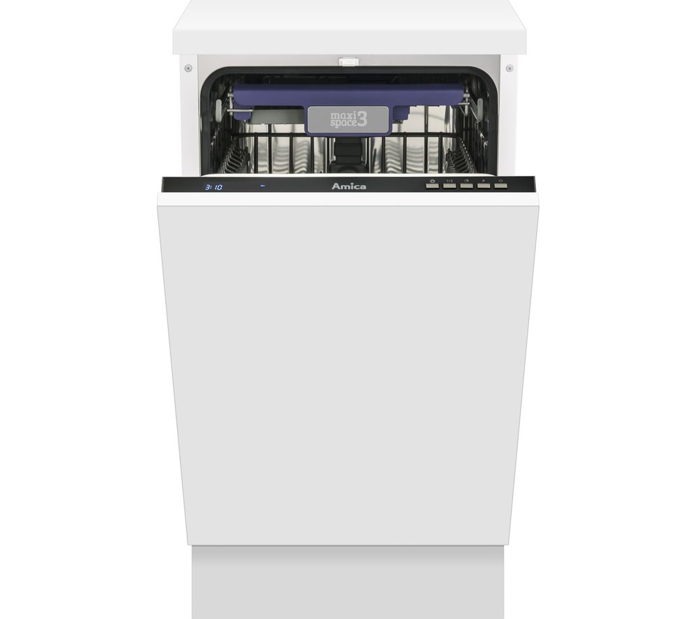 AMICA ZIM466E Full-size Integrated Dishwasher, Aqua