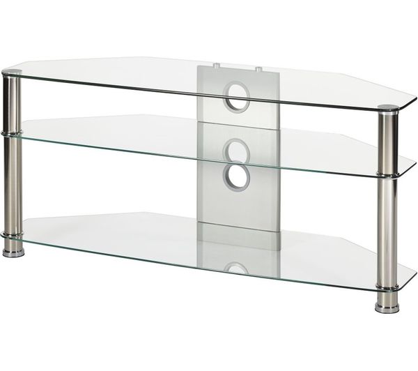 MMT Jet CL-1150 TV Stand - Clear Glass