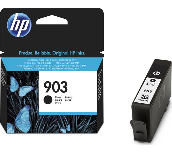 HP 903 Original Black Ink Cartridge, Black
