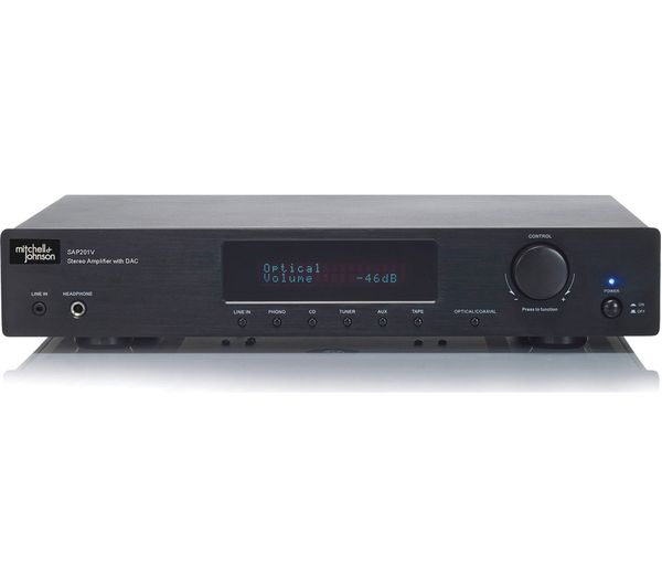 M&J SAP-201V Stereo Amplifier - Black, Black