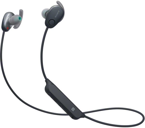 SONY WI-SP600NB Wireless Bluetooth Noise-Cancelling Headphones - Black, Black