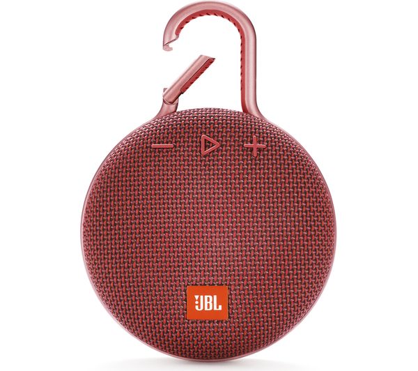 JBL Clip 3 Portable Bluetooth Speaker - Red, Red