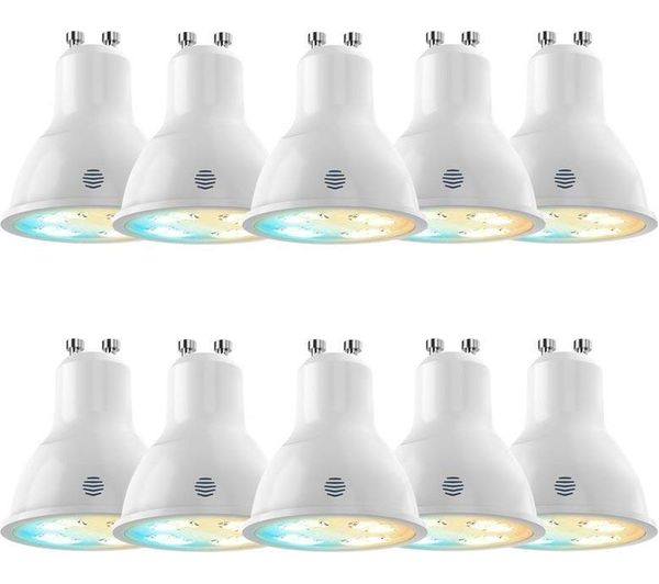 HIVE Active Light Cool to Warm White Bulb - GU10, Pack of 10, White