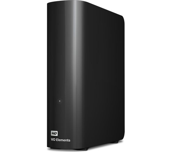 WD Elements External Hard Drive - 8 TB, Black, Black