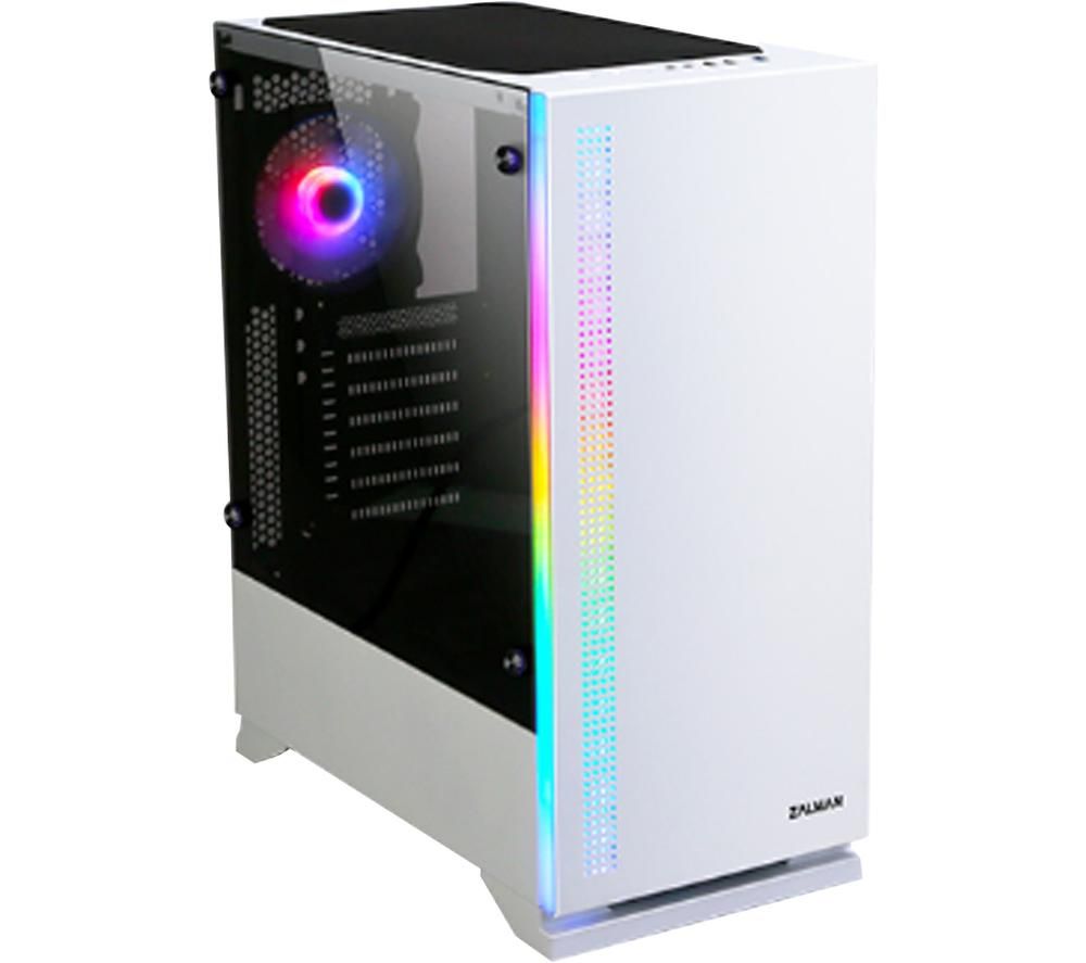 ZALMAN S5 ATX Tower PC Case - White, White