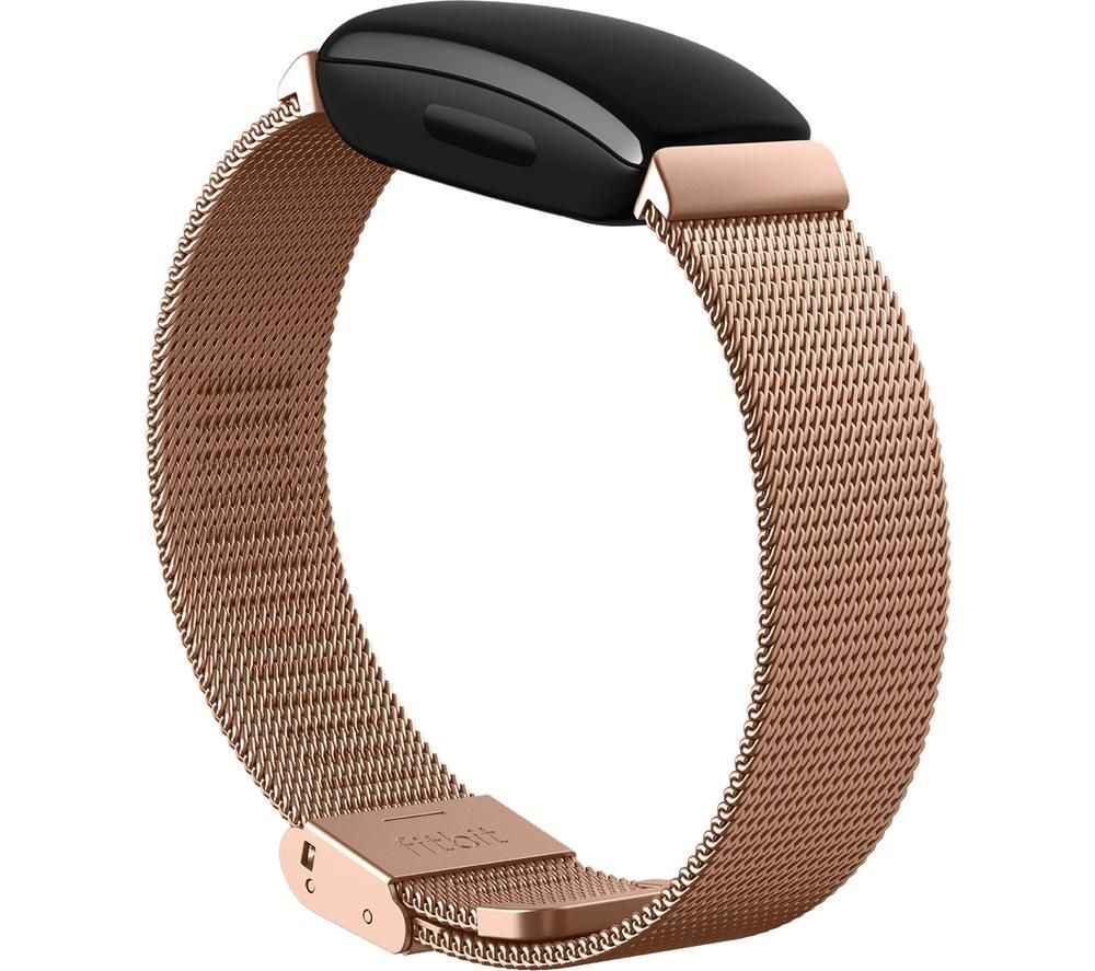 FITBIT Inspire Stainless Steel Mesh Band - Rose Gold, Stainless Steel