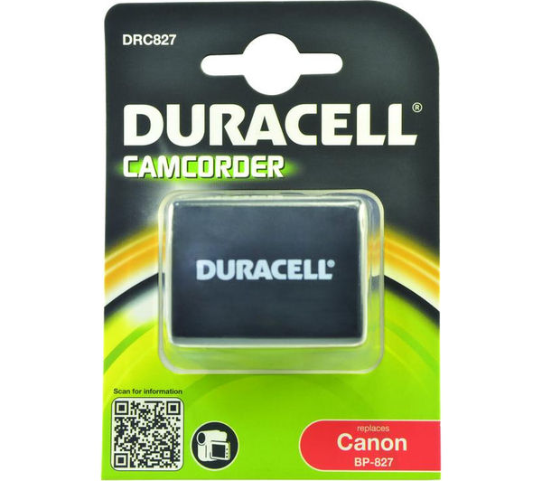 DURACELL DRC827 Lithium-ion Rechargeable Camcorder Battery