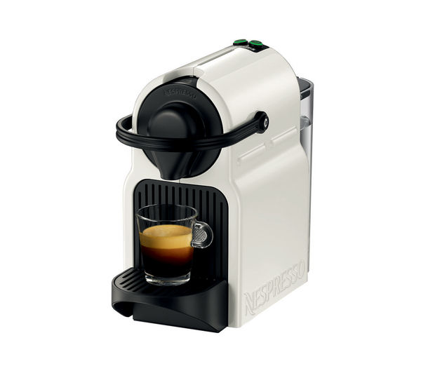 NESPRESSO XN100140 Nespresso Inissia Coffee Machine - White, White