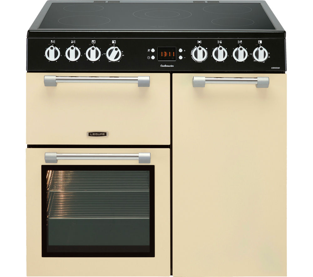 LEISURE Cookmaster CK90C230C 90 cm Electric Ceramic Range Cooker - Cream, Cream