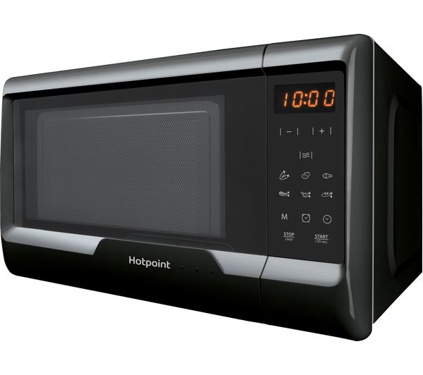 HOTPOINT MyLine MWH 2031 Solo Microwave - Black, Black