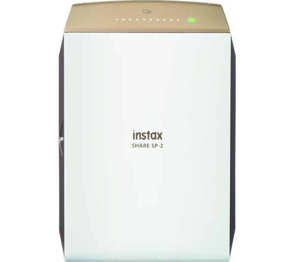 INSTAX Share SP-2 Photo Printer & 10 Shot Bundle - Gold, Gold