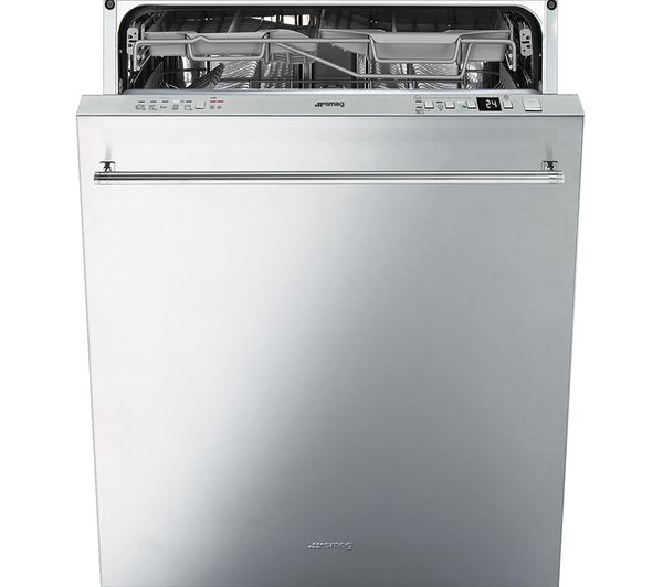 SMEG DI614PSS Full-size Semi-integrated Dishwasher - Stainless steel, Stainless Steel