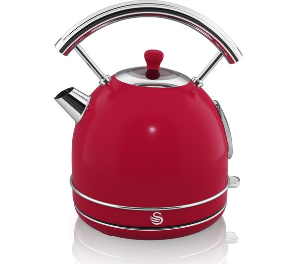 SWAN Retro SK34021RN Traditional Kettle - Red, Red