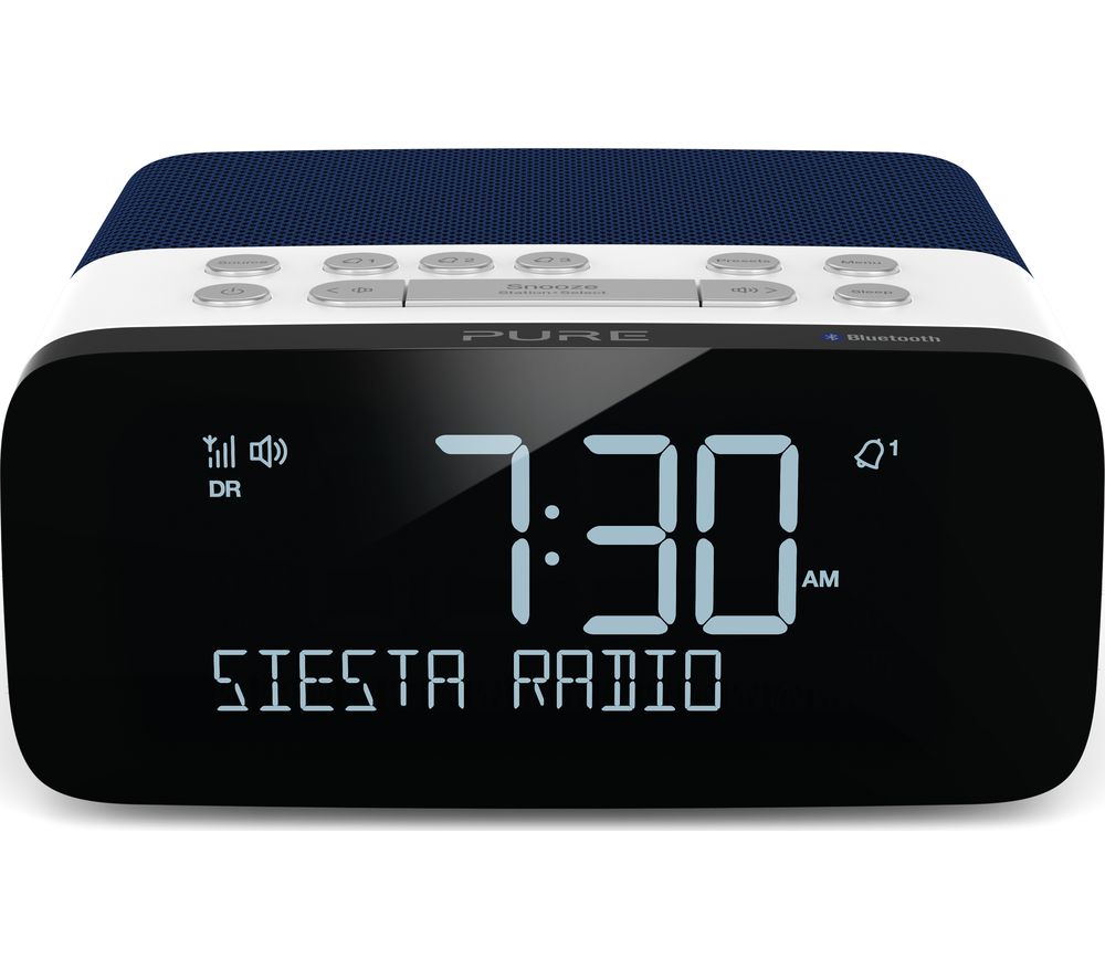 Siesta Rise S DAB/FM Bluetooth Clock Radio - Navy Blue