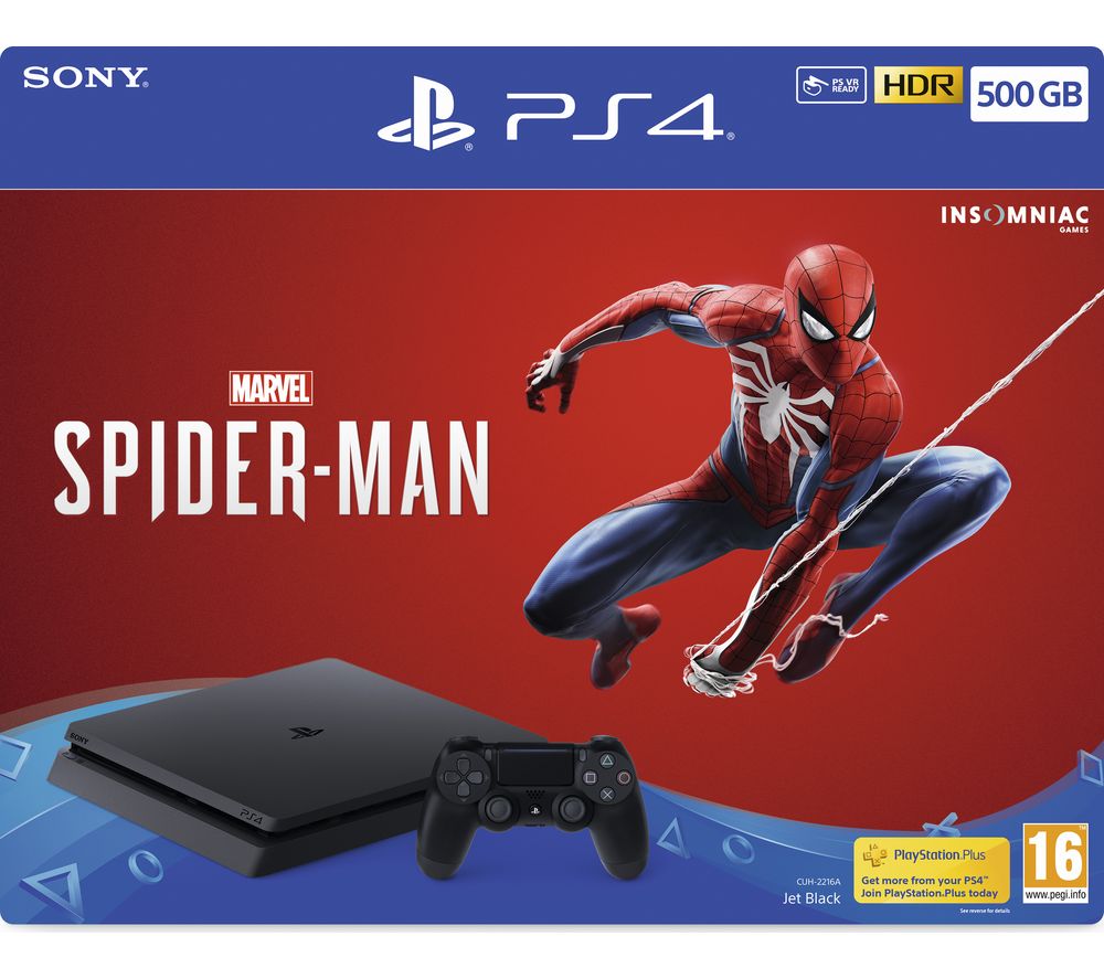 SONY PlayStation 4 with Spider-Man - 500 GB