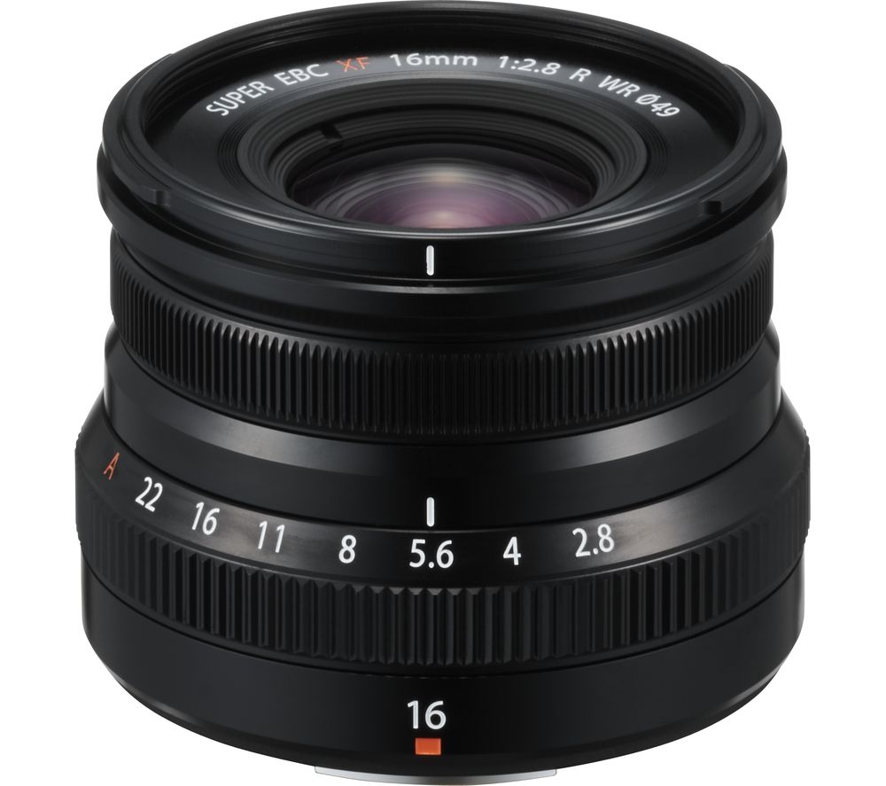 XF 16 mm f/2.8 R WR Wide-angle Prime Lens - Black, Black