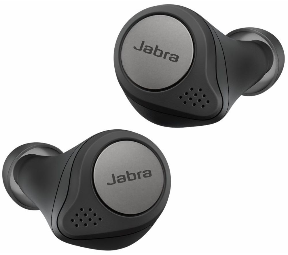 JABRA Elite Active 75T Wireless Bluetooth Noise-Cancelling Earbuds - Titanium Black, Titanium