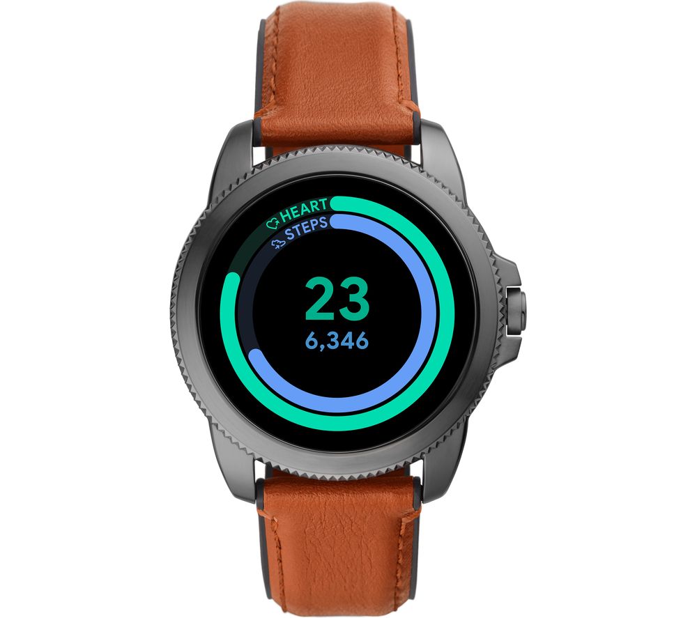 FOSSIL Gen 5E FTW4055 Smartwatch - Brown, Leather Strap, Brown